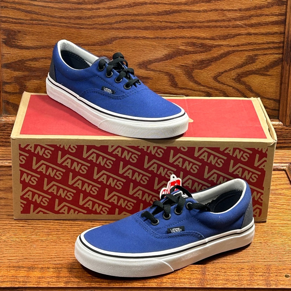 Vans Era Estate Blue Dark Slate Canvas Skate Shoes Size Men 3.5 Women 5.0